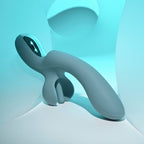 Evolved TAKE YOUR FLICK - Grey 24.1 cm USB Rechargeable Vibrator with Flicking Clitoral Stimulator - Hush Store Sydney 