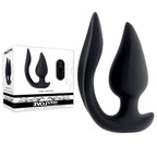 Evolved THE GENIE - Black 11.2 cm USB Rechargeable Vibrating Plug with Wireless Remote