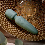 Evolved RUMBLE WAND - Olive Green 13.4 USB Rechargeable Mini Massage Wand - Hush Store Sydney 