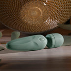 Evolved RUMBLE WAND - Olive Green 13.4 USB Rechargeable Mini Massage Wand - Hush Store Sydney 