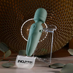 Evolved RUMBLE WAND - Olive Green 13.4 USB Rechargeable Mini Massage Wand - Hush Store Sydney 
