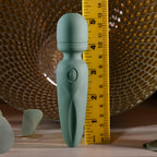Evolved RUMBLE WAND - Olive Green 13.4 USB Rechargeable Mini Massage Wand - Hush Store Sydney 