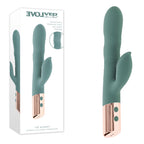Evolved THE SHIMMY - Green USB Rechargeable Thrusting Rabbit Vibrator - Hush Store Sydney 