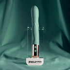 Evolved THE SHIMMY - Green USB Rechargeable Thrusting Rabbit Vibrator - Hush Store Sydney 