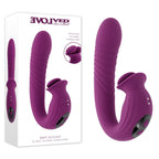 Evolved DEEP ECSTASY - Purple 16.5 cm USB Rechargeable Thrusting and Tapping Vibrator - Hush Store Sydney 