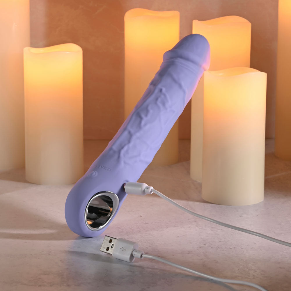 Evolved LARGE PURPLE FANTASY - Purple 21.8 cm USB Rechargeable Vibrator - Hush Store Sydney 