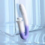 Evolved SPRING LOADED - White/Purple 23 cm USB Rechargeable Multi-Tapping Vibrator - Hush Store Sydney 
