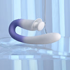 Evolved SPRING LOADED - White/Purple 23 cm USB Rechargeable Multi-Tapping Vibrator - Hush Store Sydney 