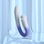 Evolved SPRING LOADED - White/Purple 23 cm USB Rechargeable Multi-Tapping Vibrator - Hush Store Sydney 
