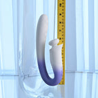 Evolved SPRING LOADED - White/Purple 23 cm USB Rechargeable Multi-Tapping Vibrator - Hush Store Sydney 