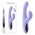 Evolved PEP TALK - Purple 23.3 cm USB Rechargeable Thrusting Vibrator with Tapping Clitoral Stimulator - Hush Store Sydney 