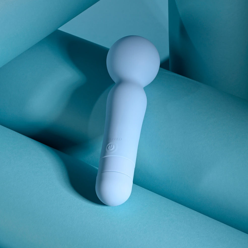 Evolved IRIS - Blue 18.3 cm USB Rechargeable Massage Wand - Hush Store Sydney 