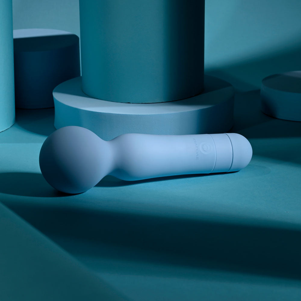 Evolved IRIS - Blue 18.3 cm USB Rechargeable Massage Wand - Hush Store Sydney 