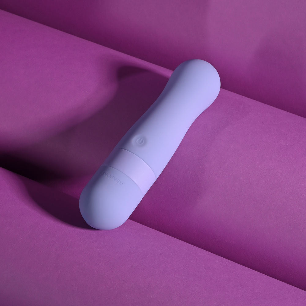 Evolved SQUISHY BULLET - Purple 11 cm USB Rechargeable Bullet - Hush Store Sydney 