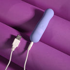 Evolved SQUISHY BULLET - Purple 11 cm USB Rechargeable Bullet - Hush Store Sydney 