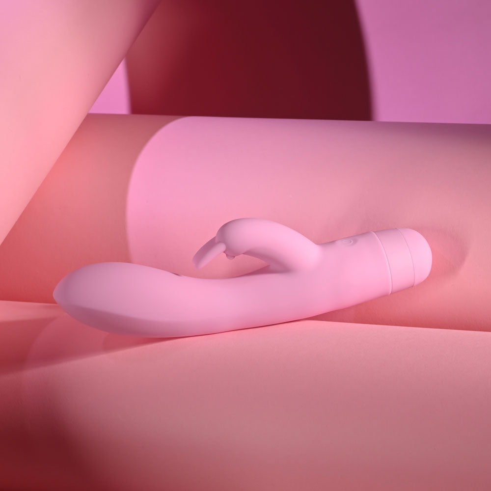 Evolved CUSHY BUNNY - Pink 19.1 cm USB Rechargeable Rabbit Vibrator - Hush Store Sydney 