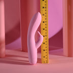 Evolved CUSHY BUNNY - Pink 19.1 cm USB Rechargeable Rabbit Vibrator - Hush Store Sydney 