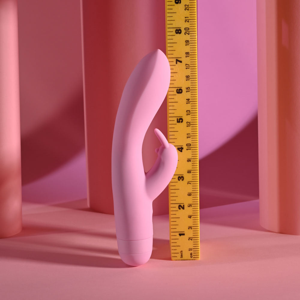 Evolved CUSHY BUNNY - Pink 19.1 cm USB Rechargeable Rabbit Vibrator - Hush Store Sydney 