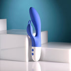 Evolved FUNNY BUNNY - Blue 20 cm USB Rechargeable Rabbit Vibrator - Hush Store Sydney 