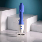 Evolved FUNNY BUNNY - Blue 20 cm USB Rechargeable Rabbit Vibrator - Hush Store Sydney 