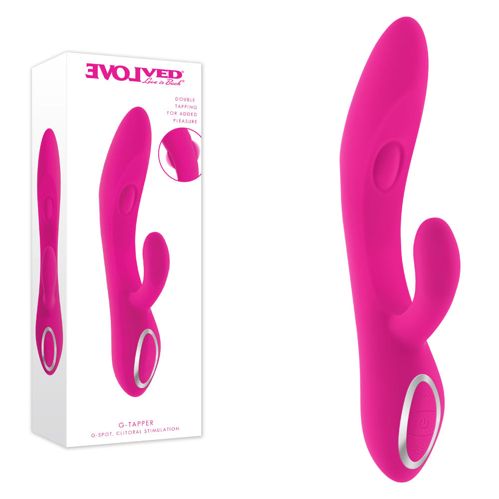 Evolved G-TAPPER - Pink USB Rechargeable Rabbit Vibrator - Hush Store Sydney 