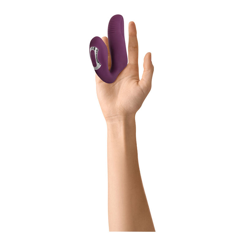 Evolved Helping Hand - Purple USB Rechargeable Dual Finger Stimulator - Hush Store Sydney 