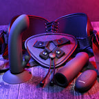 Evolved HEAVENLY HARNESS - Black USB Rechargeable Strap-On Kit - Hush Store Sydney 
