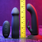 Evolved HEAVENLY HARNESS - Black USB Rechargeable Strap-On Kit - Hush Store Sydney 