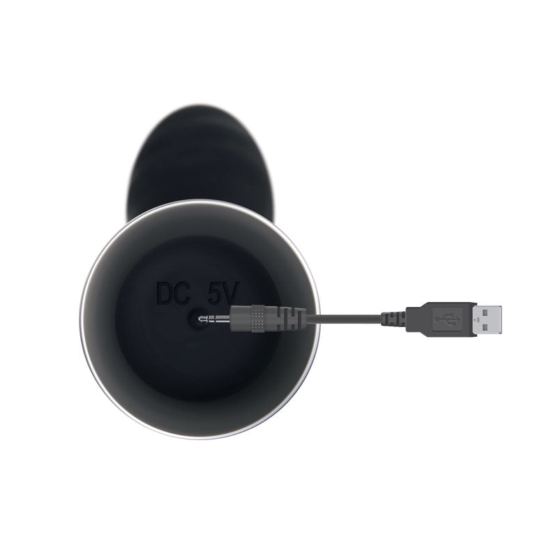 Evolved Skinny G - Black 17.8 cm USB Rechargeable Vibrator - Hush Store Sydney 