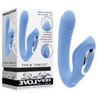 Evolved TAP & THRUST - Blue USB Rechargeable Dual Vibrator