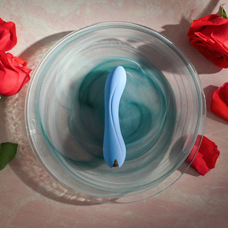 Evolved BLUE CRUSH - Blue 12 cm USB Rechargeable Mini Vibrator - Hush Store Sydney 