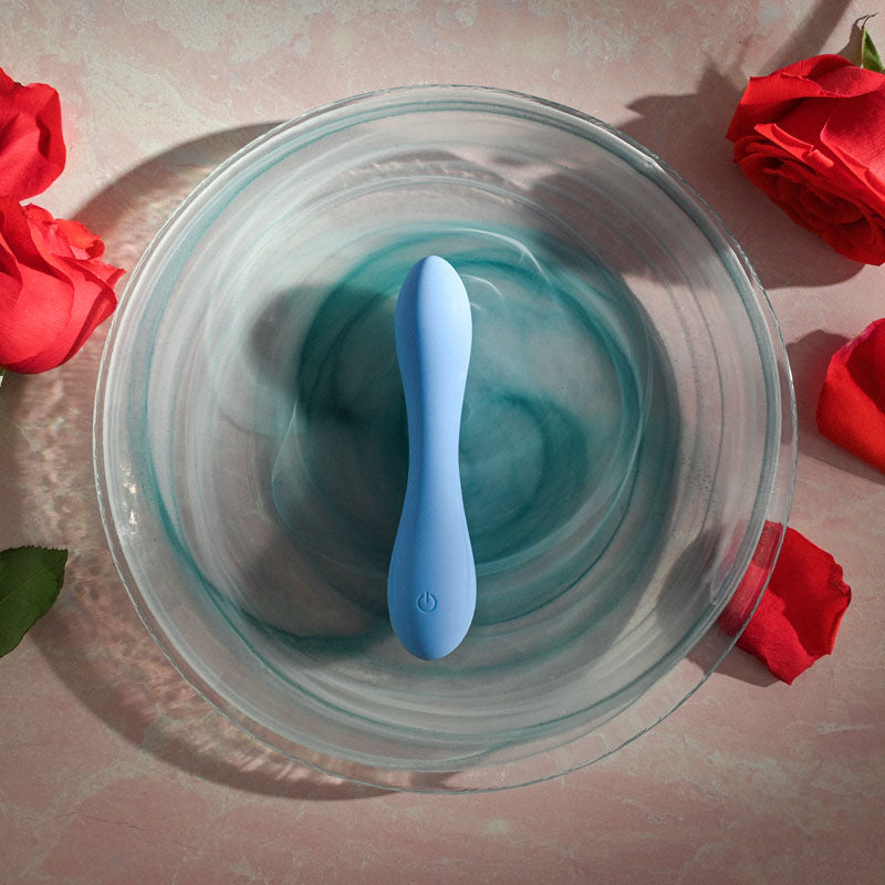 Evolved BLUE CRUSH - Blue 12 cm USB Rechargeable Mini Vibrator - Hush Store Sydney 