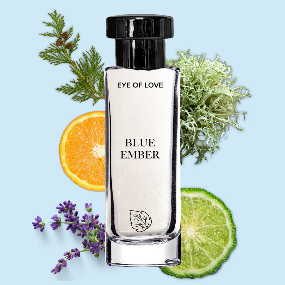 Eye Of Love Love In Bloom Blue Ember Pheromone Cologne - 30ml - Citrus & Cedar Scented Pheromone Cologne for Men to attract Women - 30 ml Spray - Hush Store Sydney 