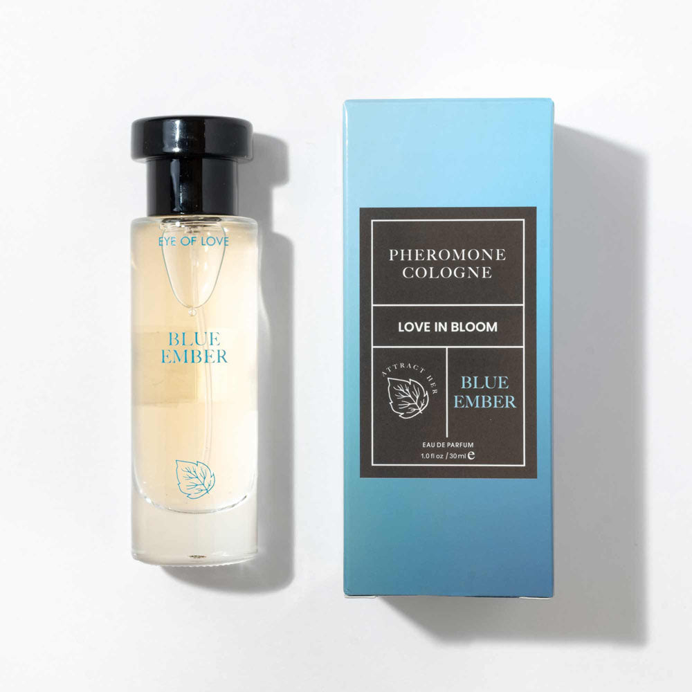 Eye Of Love Love In Bloom Blue Ember Pheromone Cologne - 30ml - Citrus & Cedar Scented Pheromone Cologne for Men to attract Women - 30 ml Spray - Hush Store Sydney 