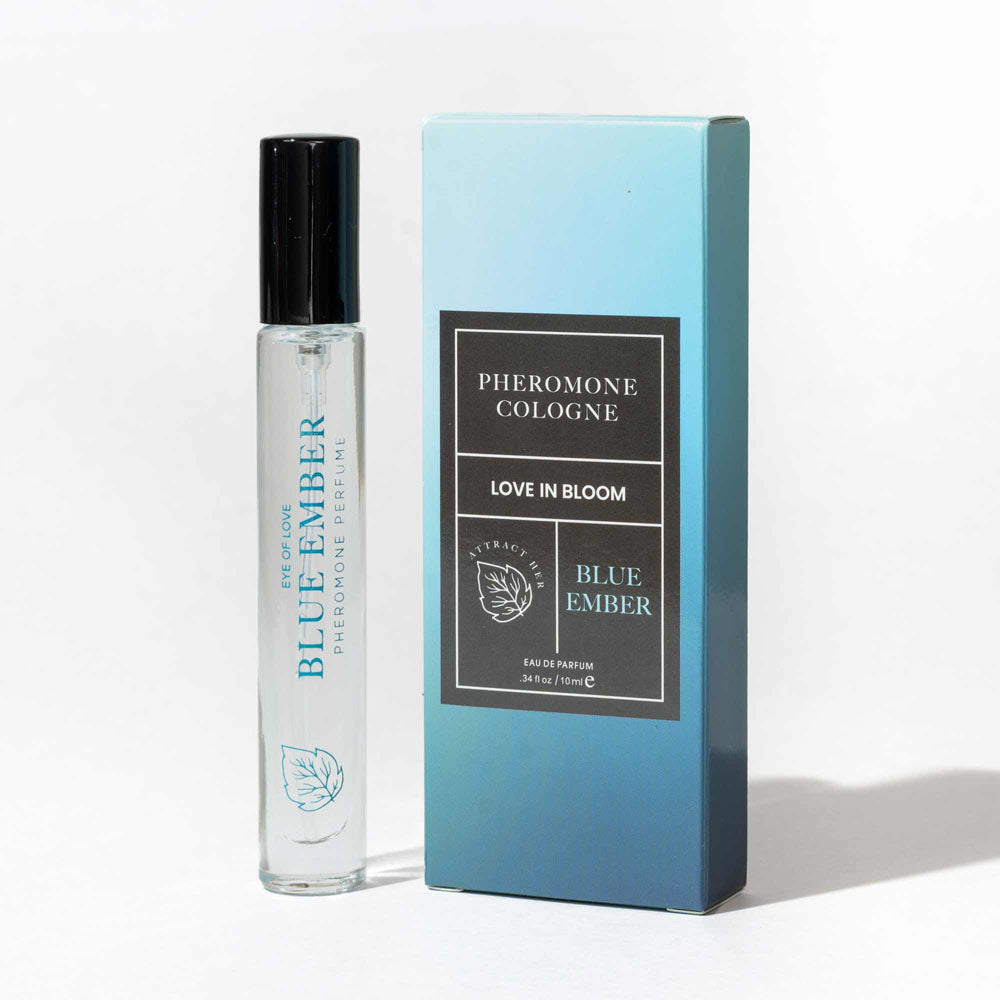 Eye Of Love Love In Bloom Blue Ember Pheromone Cologne - 10ml - Citrus & Cedar Scented Pheromone Cologne for Men to attract Women - 10 ml Spray - Hush Store Sydney 