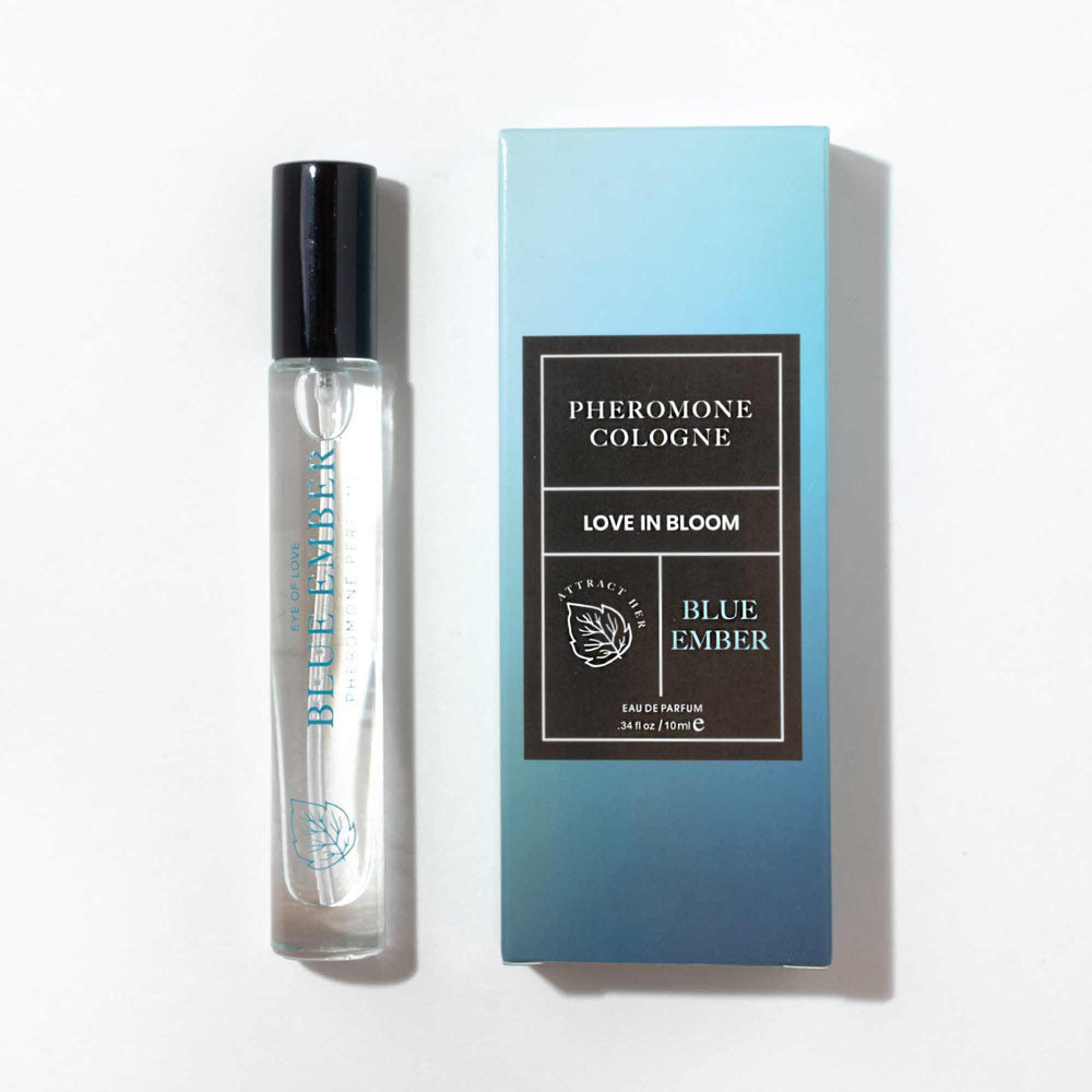 Eye Of Love Love In Bloom Blue Ember Pheromone Cologne - 10ml - Citrus & Cedar Scented Pheromone Cologne for Men to attract Women - 10 ml Spray - Hush Store Sydney 