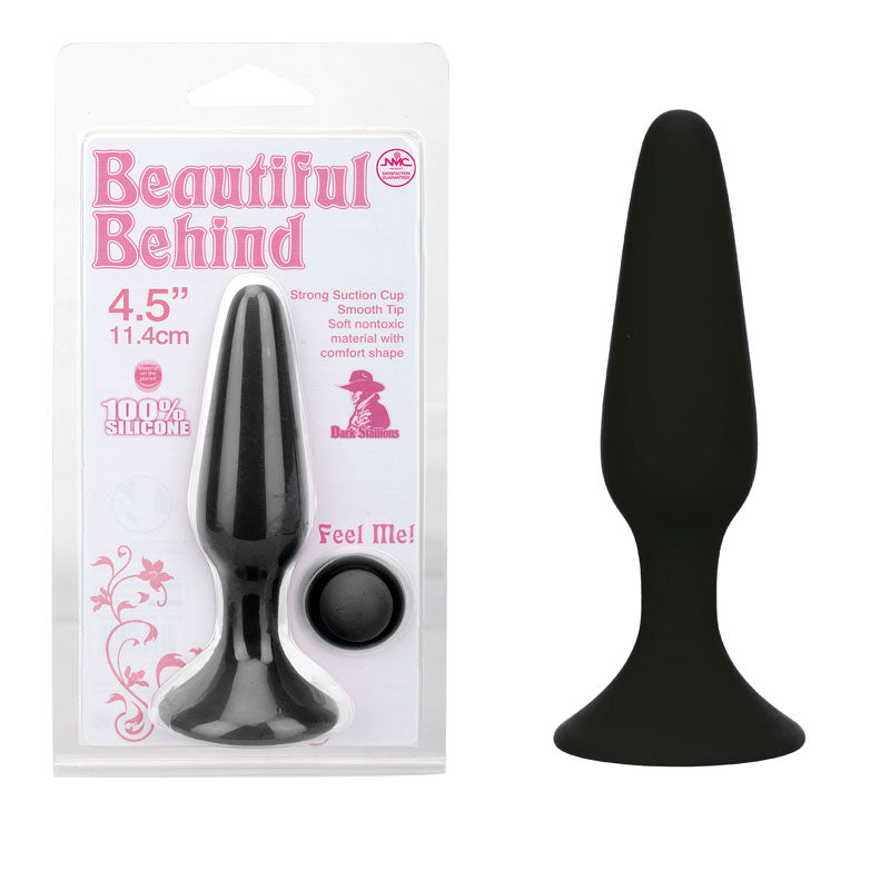 Beautiful Behind - Black 11.5 cm Butt Plug - Hush Store Sydney 