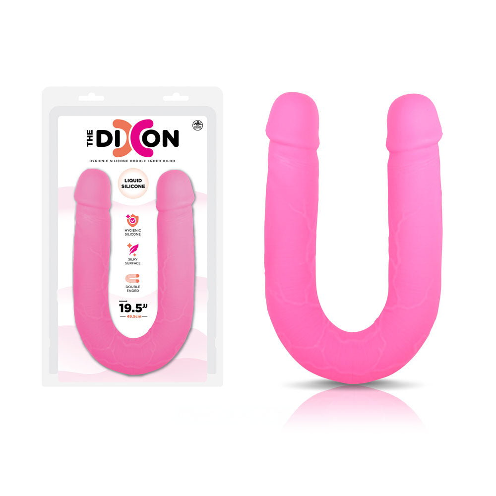 The Dixon - Pink - Pink 50 cm Silicone Double Dong - Hush Store Sydney 