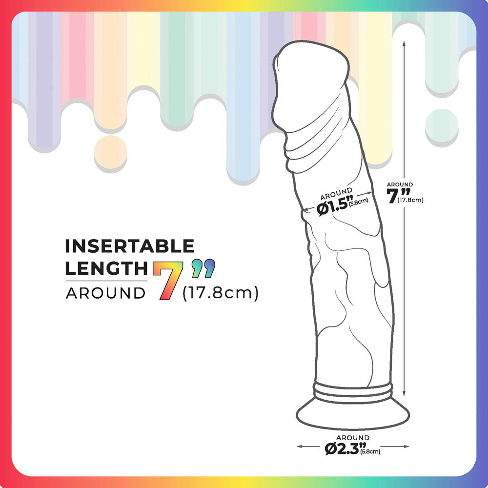 Jellido 18cm Dildo - Clear Coloured 18 cm Dildo - Hush Store Sydney 
