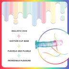 Jellido 18cm Dildo - Clear Coloured 18 cm Dildo - Hush Store Sydney 