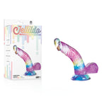 Jellido 14cm Curved Dildo - Clear Coloured 14 cm Dildo - Hush Store Sydney 
