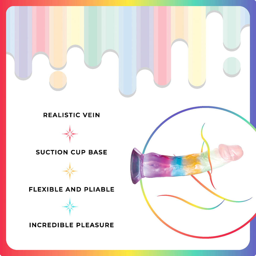 Jellido 16.5cm Dildo - Clear Coloured 16.5 cm Dildo - Hush Store Sydney 