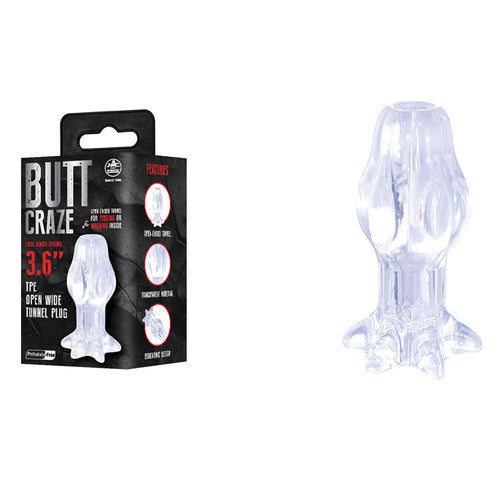 Butt Craze - Clear Gaping Butt Plug