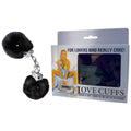Love Cuffs - Black Fluffy Hand Cuffs - Hush Store Sydney 