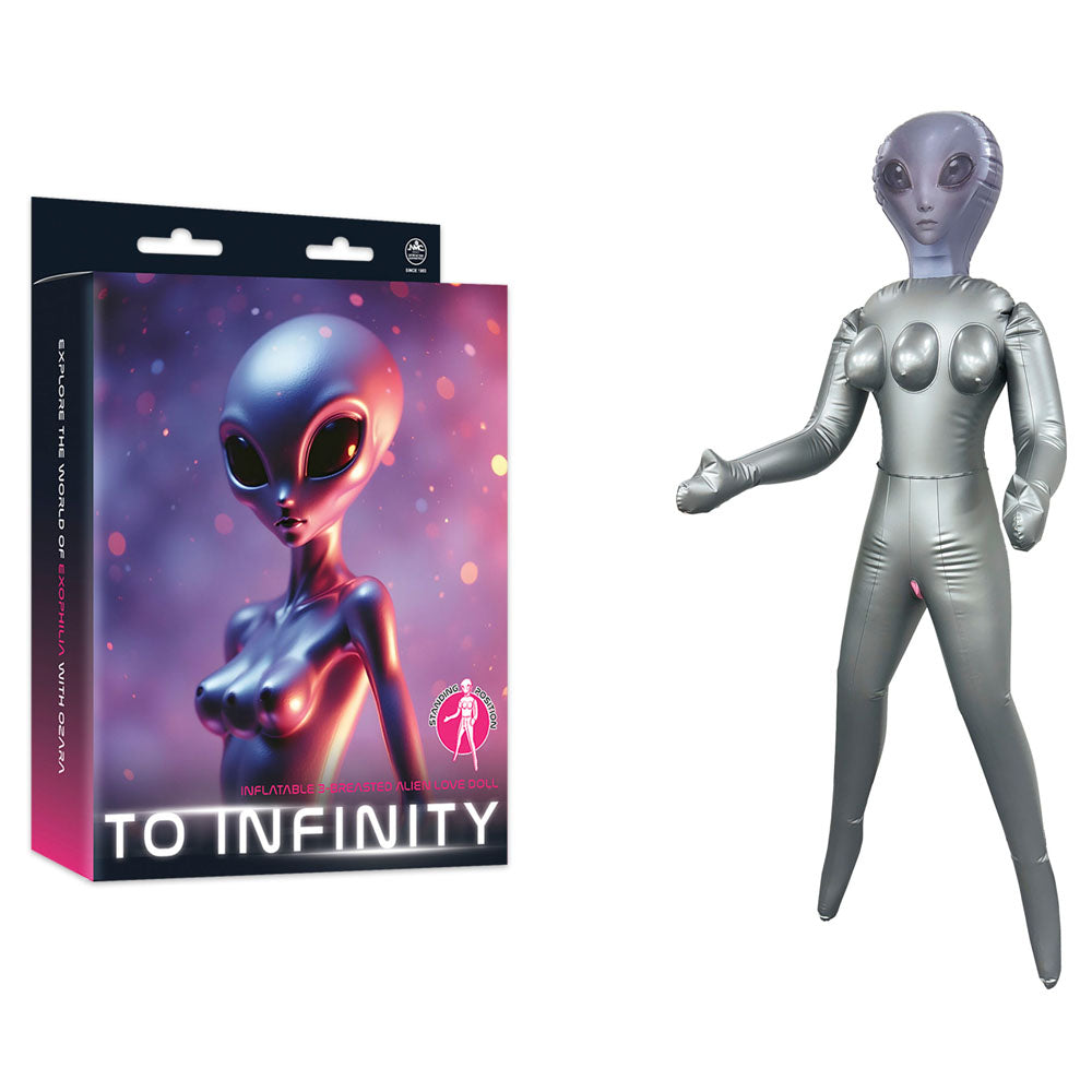 To Infinity - Silver Inflatable Alien Love Doll