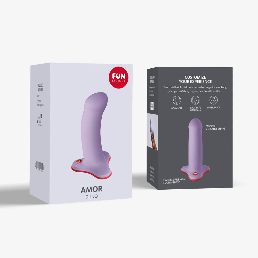Fun Factory AMOR lavender - Lavender 14.6 cm Dildo - Hush Store Sydney 
