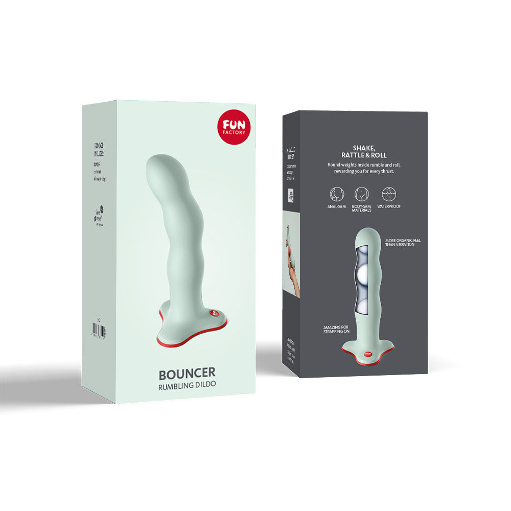 Fun Factory BOUNCER sage green - Sage Green 18.5 cm Dildo - Hush Store Sydney 