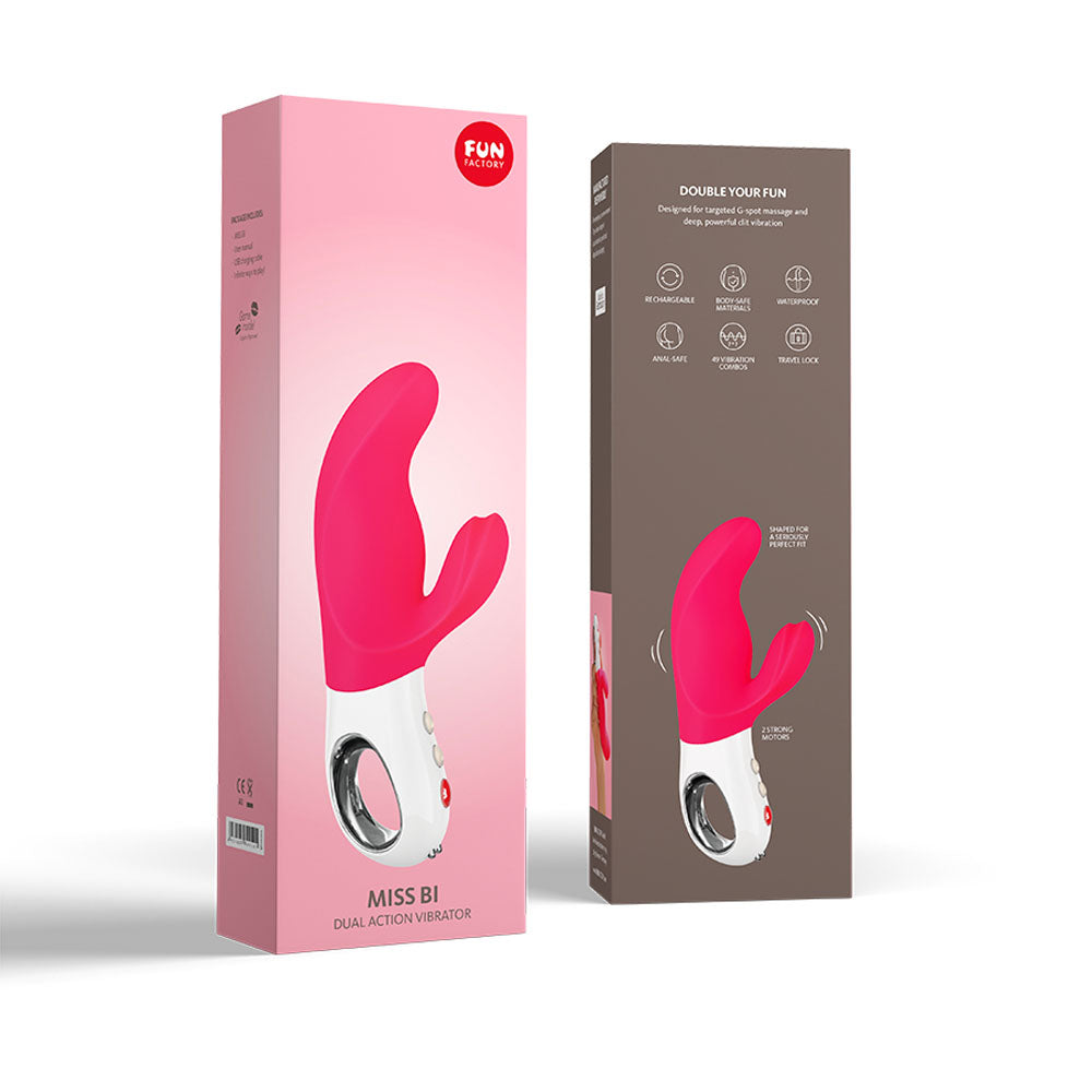 Fun Factory MISS BI pink - Pink 17 cm USB Rechargeable Rabbit Vibrator