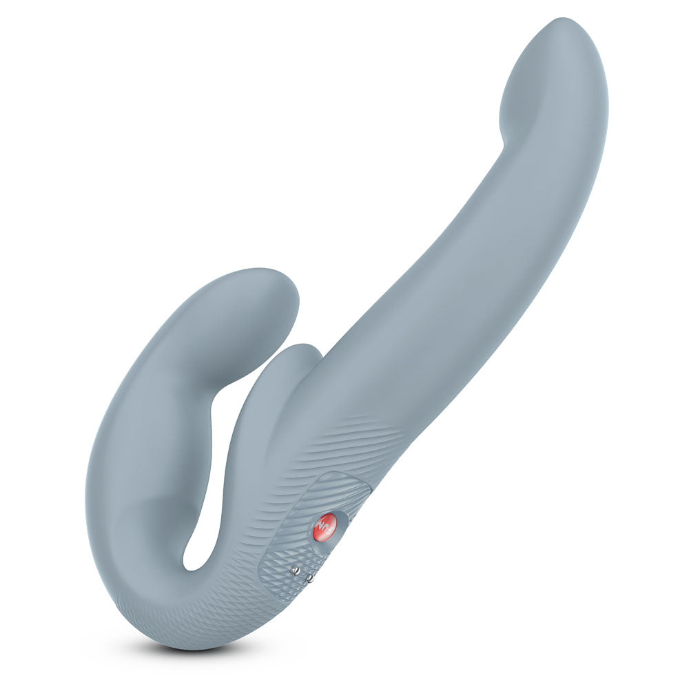 Fun Factory SHARE VIBE PRO cool grey - Grey USB Rechargeable Strapless Strap-On