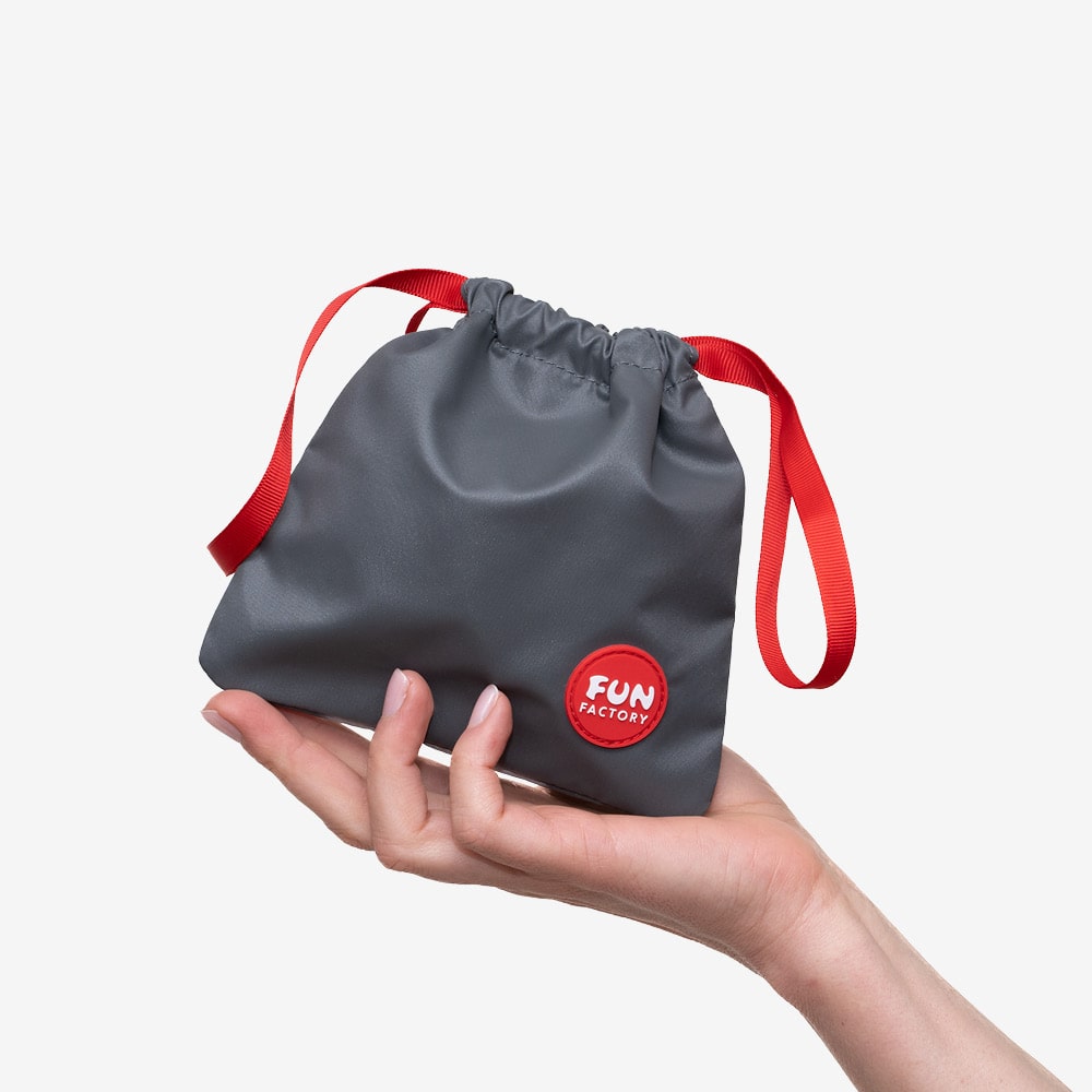 Fun Factory TOYBAG S grey - Grey Discreet Storage Bag - Small - Hush Store Sydney 